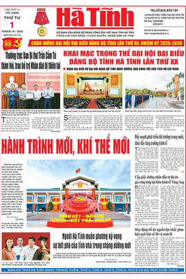 Báo in Hà Tĩnh ngày 1/10/2025