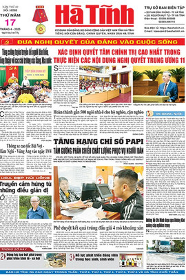 Báo in Hà Tĩnh ngày 17/4/2025