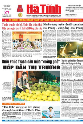 Báo in Hà Tĩnh ngày 21/8/2025