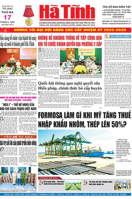 Báo in Hà Tĩnh ngày 17/6/2025