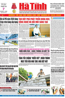 Báo in Hà Tĩnh ngày 7/5/2025