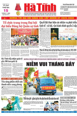 Báo in Hà Tĩnh ngày 15/7/2025