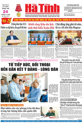 Báo in Hà Tĩnh ngày 24/9/2025