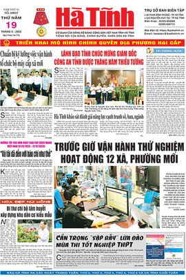Báo in Hà Tĩnh ngày 19/6/2025