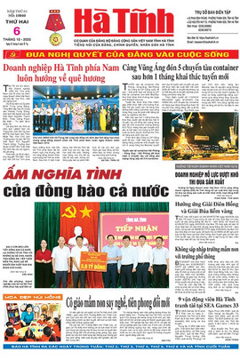Báo in Hà Tĩnh ngày 6/10/2025