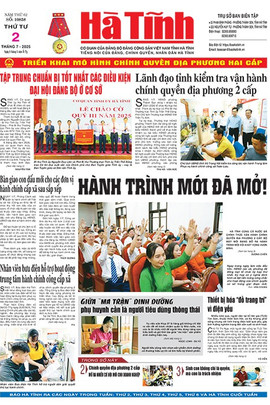 Báo in Hà Tĩnh ngày 2/7/2025