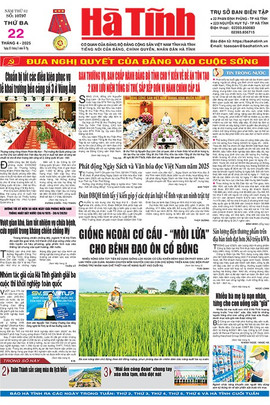 Báo in Hà Tĩnh ngày 22/4/2025