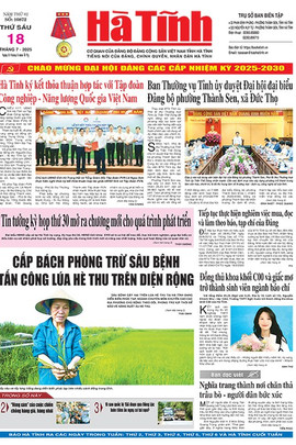 Báo in Hà Tĩnh ngày 18/7/2025