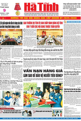 Báo in Hà Tĩnh ngày 9/5/2025