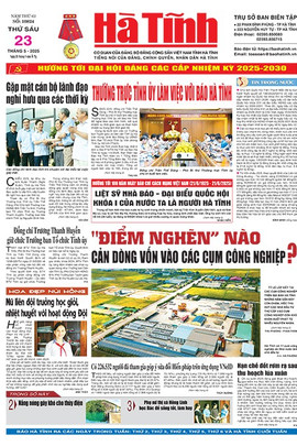 Báo in Hà Tĩnh ngày 23/5/2025