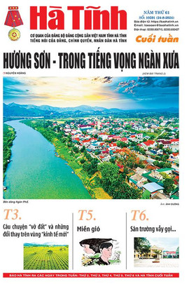 Báo in Hà Tĩnh cuối tuần ngày 24/8/2024