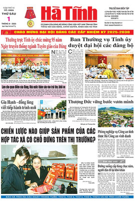 Báo in Hà Tĩnh ngày 1/8/2025