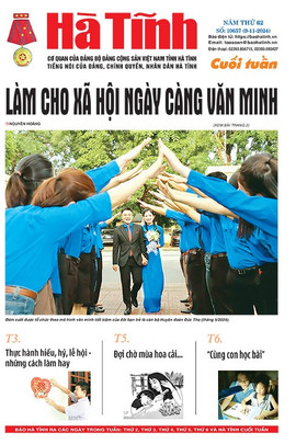 Báo in Hà Tĩnh cuối tuần ngày 9/11/2024