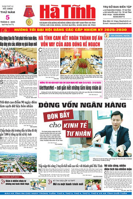 Báo in Hà Tĩnh ngày 5/6/2025