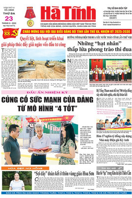 Báo in Hà Tĩnh ngày 23/9/2025