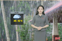 Dự báo thời tiết Hà Tĩnh ngày 27/8: Có mưa rào và dông