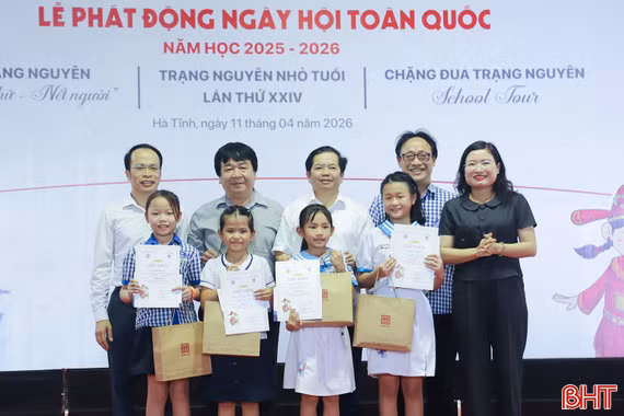 8 học sinh Hà Tĩnh sẽ tham dự vòng chung kết Ngày hội Trạng nguyên nhỏ tuổi toàn quốc
