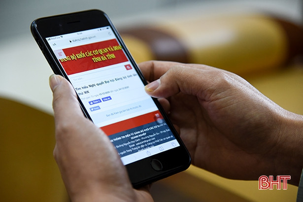 Đảng bộ đầu tiên ở Hà Tĩnh tổ chức làm bài thu hoạch nghị quyết bằng hình thức trắc nghiệm trực tuyến