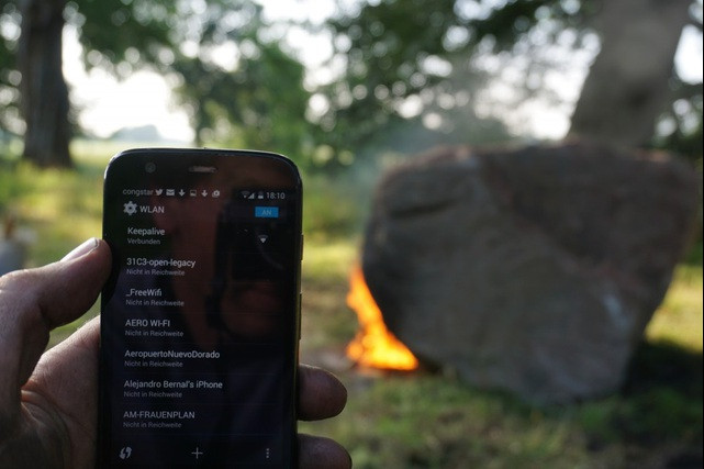 Kỳ lạ tảng đá bị đốt nóng lại phát sóng wifi