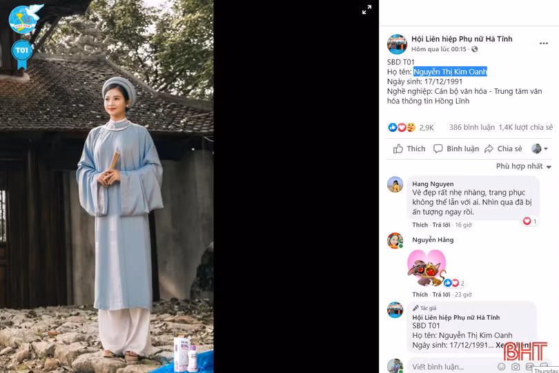 Cuộc thi “Duyên dáng áo dài qua ảnh” của phụ nữ Hà Tĩnh lan tỏa trong cộng đồng