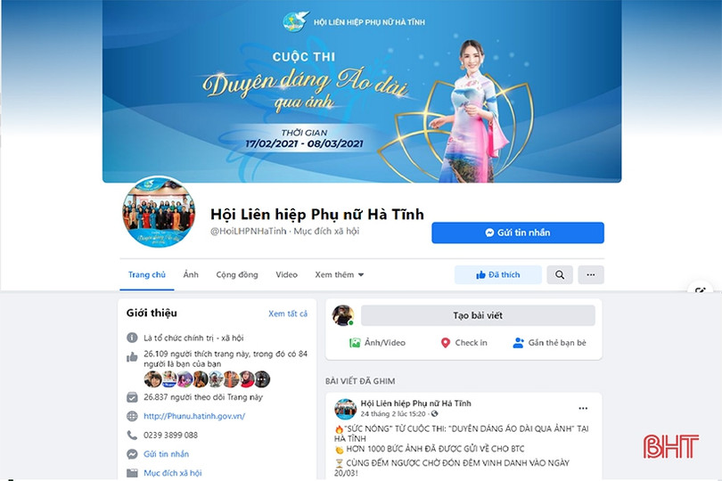 Cuộc thi “Duyên dáng áo dài qua ảnh” của phụ nữ Hà Tĩnh lan tỏa trong cộng đồng