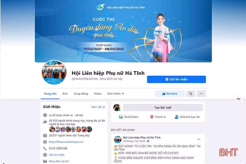 Cuộc thi “Duyên dáng áo dài qua ảnh” của phụ nữ Hà Tĩnh lan tỏa trong cộng đồng