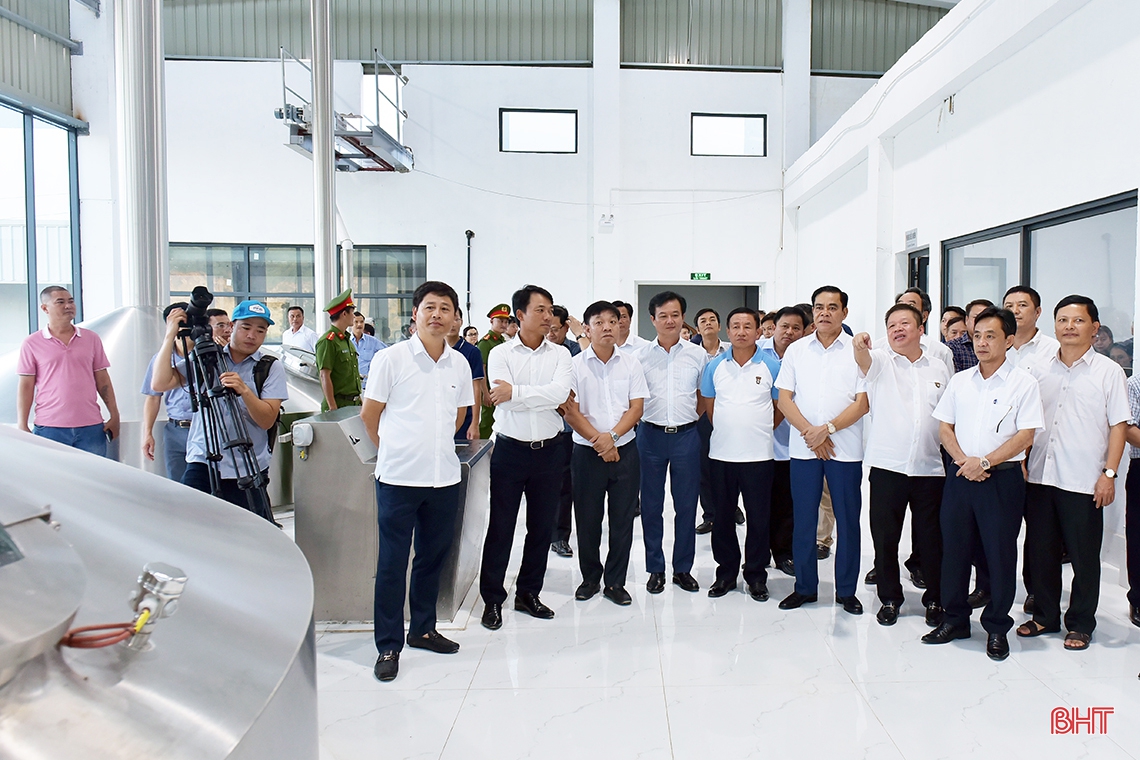 Nhà máy Bia Hà Nội - Nghệ Tĩnh chính thức vận hành và sản xuất mẻ đầu tiên