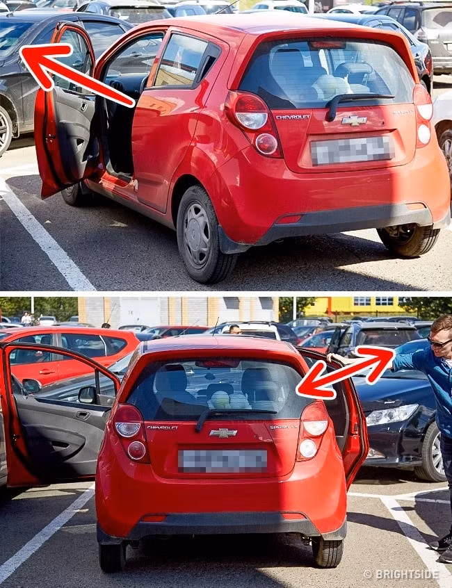 Làm mát xe siêu nhanh: Mở một bên cửa xe và cửa sổ trước. Sau đó đóng và mở liên tục cánh cửa xe còn lại. Mẹo này sẽ giúp làm mát xe nhanh chóng và loại bỏ được nhiều mùi hôi khó chịu. 12 meo hay tu cac tai xe giau kinh nghiem