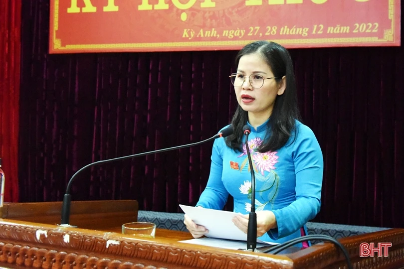 HĐND huyện Kỳ Anh xem xét, thông qua 8 nghị quyết quan trọng