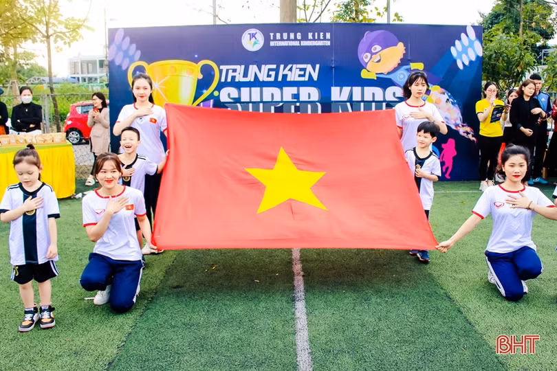 Hào hứng giải thể thao “Trung Kiên Super Kids”