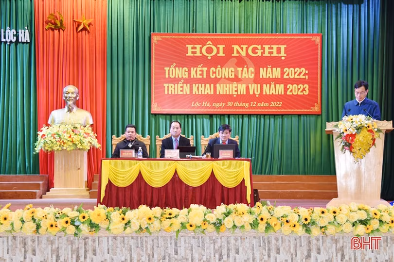 Nâng cao năng lực lãnh đạo của tổ chức Đảng, thực hiện tốt nhiệm vụ chính trị trên địa bàn Lộc Hà