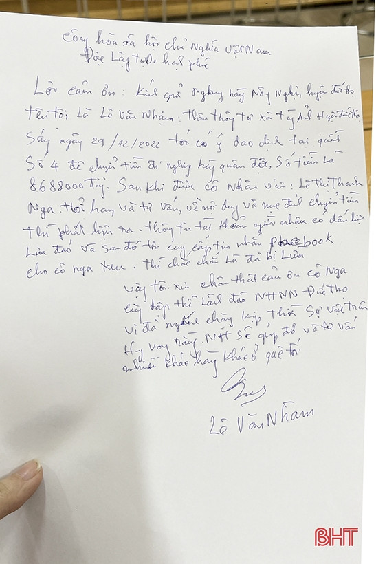 Agribank Đức Thọ giúp khách hàng thoát bẫy của kẻ gian