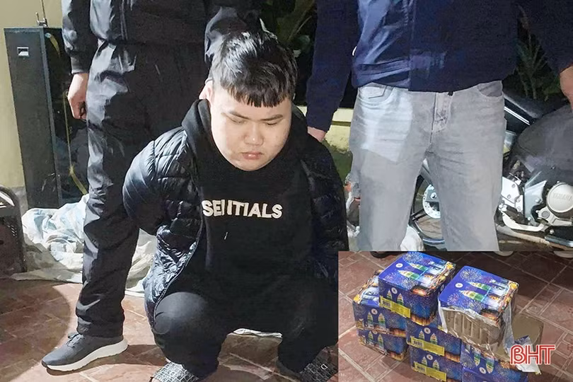 Hương Khê: Bắt đối tượng tàng trữ pháo trái phép