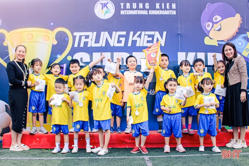 Hào hứng giải thể thao “Trung Kiên Super Kids”