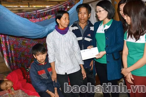 Tại gia đình chị Hoàng Thị Xanh ở xóm Tân Phúc, xã Hương Trạch