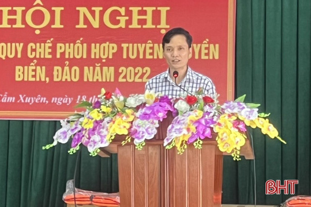 Cẩm Xuyên: Ký kết quy chế phối hợp tuyên truyền biển đảo