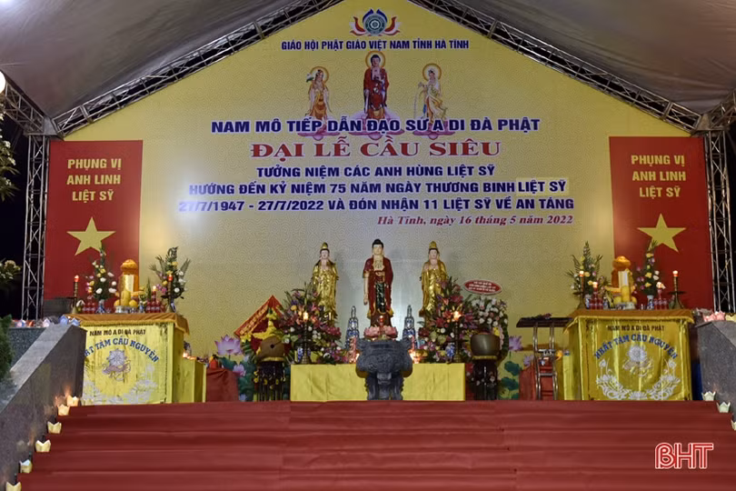 Hà Tĩnh tổ chức đại lễ cầu siêu cho các anh hùng liệt sỹ tại Nghĩa trang Liệt sỹ quốc gia Nầm