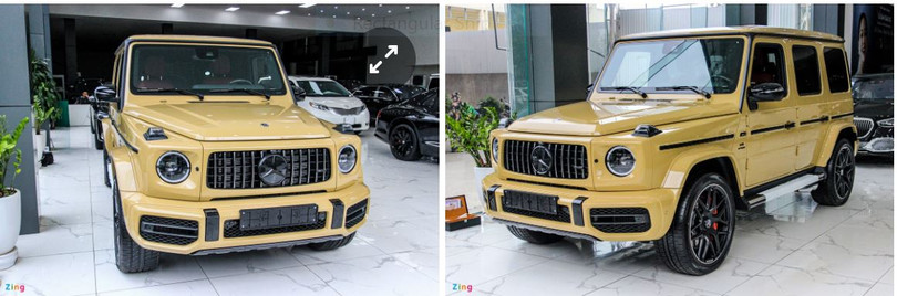 Cận cảnh Mercedes-AMG G63 màu vàng cát hiếm gặp