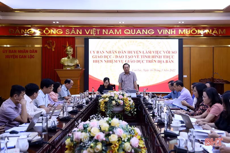 Bàn giải pháp nâng cao chất lượng giáo dục toàn diện tại Can Lộc