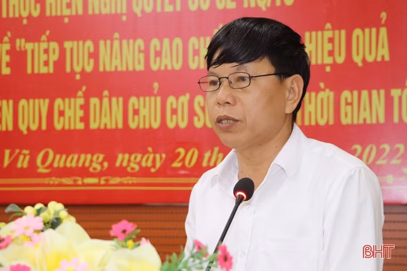 Vũ Quang tiếp tục nâng cao chất lượng, hiệu quả quy chế dân chủ cơ sở