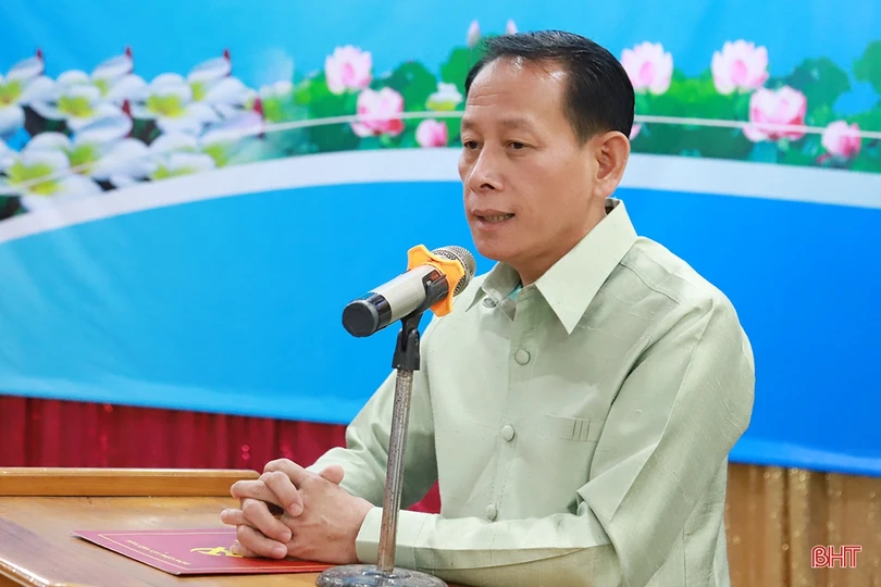 Lãnh đạo tỉnh Hà Tĩnh gặp mặt đoàn công tác Thủ đô Viêng Chăn, tỉnh Bôlykhămxay