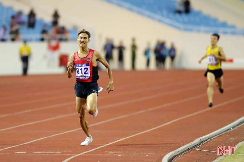 VĐV Hà Tĩnh Lê Tiến Long xuất sắc giành HCV điền kinh tại SEA Games 31