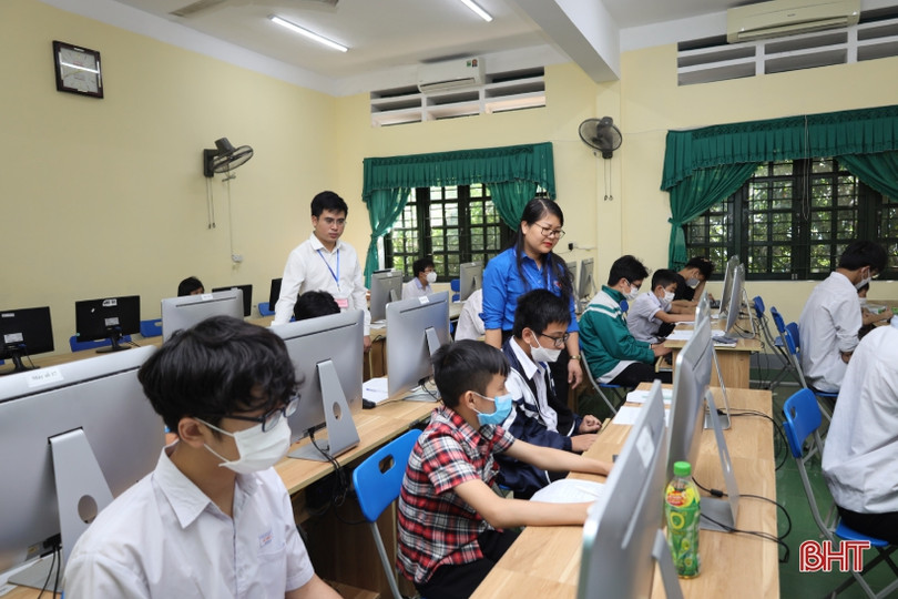 54 thí sinh tranh tài Hội thi Tin học trẻ thành phố Hà Tĩnh năm 2022