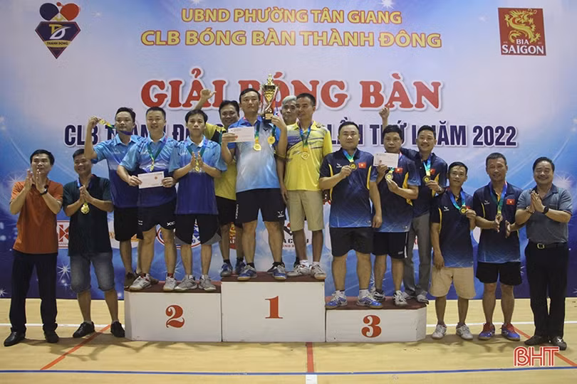 Giải Bóng bàn CLB Thành Đông mở rộng lần thứ I năm 2022 thành công tốt đẹp