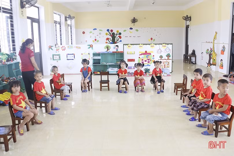 Công trình nhà học 2 tầng Trường Mầm non xã Thanh Lộc được đưa vào sử dụng