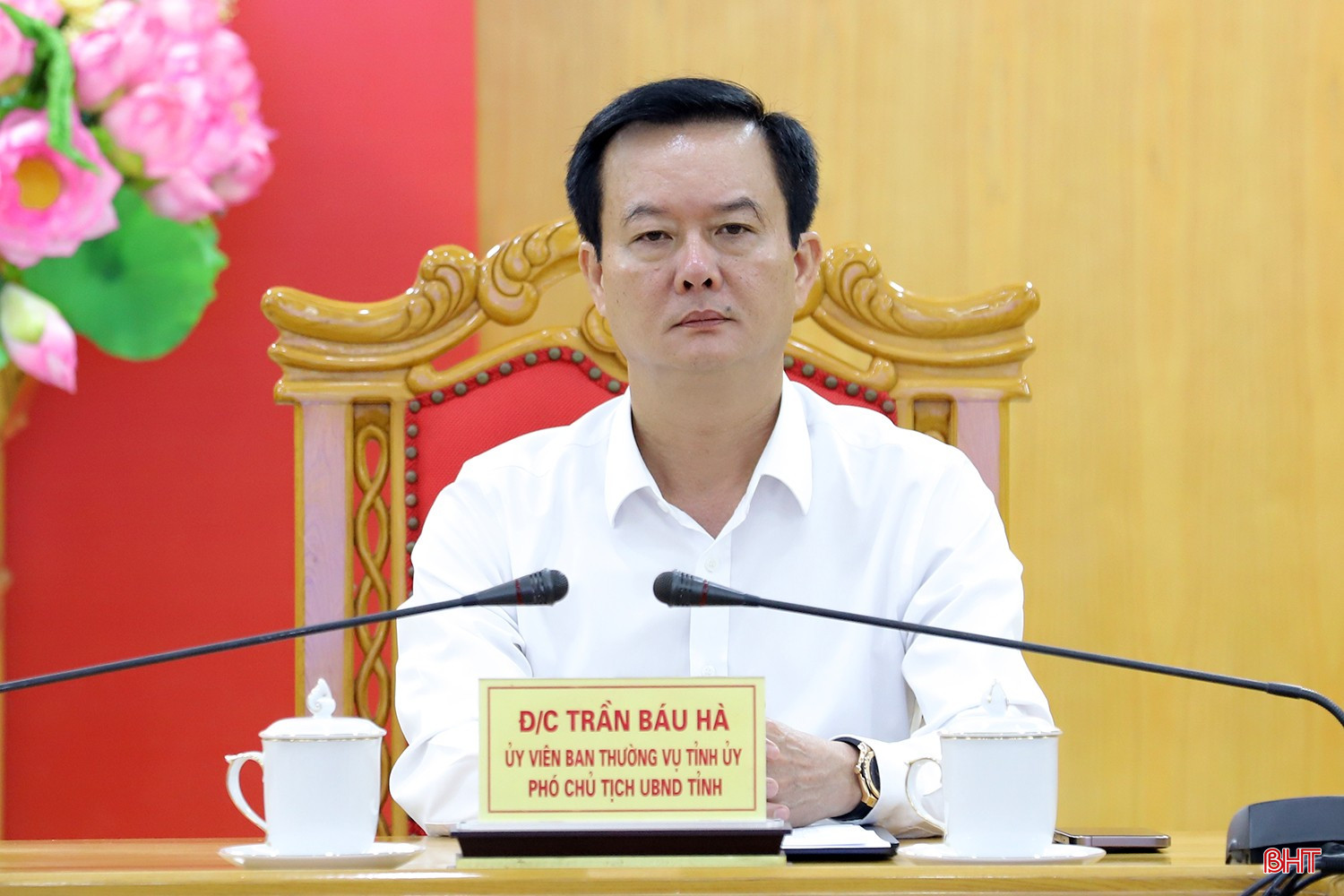 Vice ordförande för provinsens folkkommitté, Tran Bao Ha, driver Ha Tinh-bron. bqbht_br_duong-sat-toc-do-cao-3.jpg