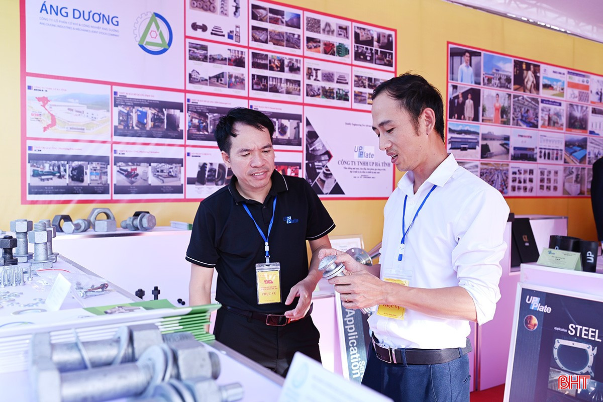 Các sản phẩm công nghiệp công nghệ cao, cơ khí, cơ khí chính xác… của các doanh nghiệp như: Công ty TNHH Giải pháp năng lượng công nghệ cao V-G; Công ty TNHH UP Hà Tĩnh; Công ty CP Cơ khí và Công nghiệp Áng Dương; Công ty TNHH Gang thép Hưng nghiệp Formosa Hà Tĩnh… Đây là minh chứng cho bước tiến mới trong thu hút đầu tư và phát triển công nghiệp của địa phương. bqbht_br_12.jpg