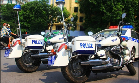 dan xe khung cua canh sat giao thong viet nam phuc vu apec