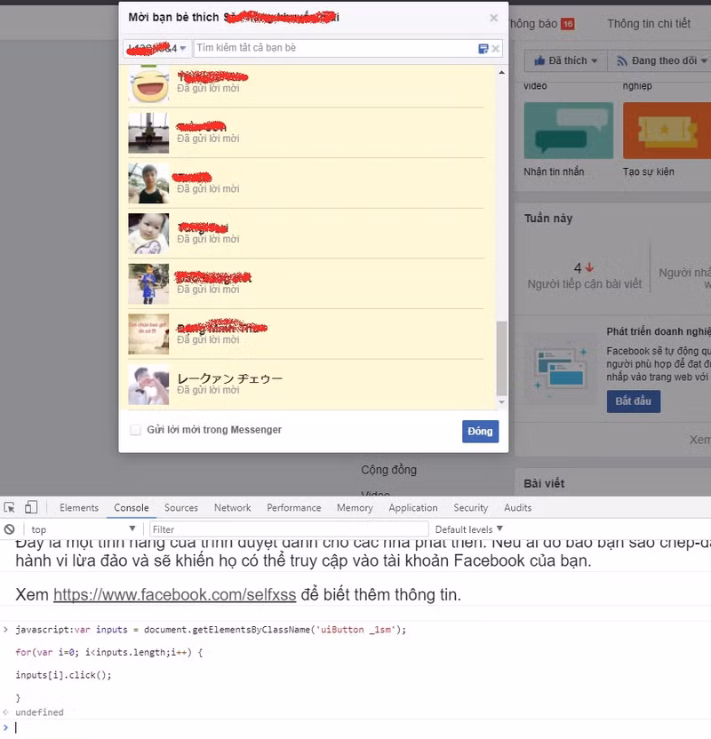cach moi like fanpage ket ban hang loat chi voi vai thao tac