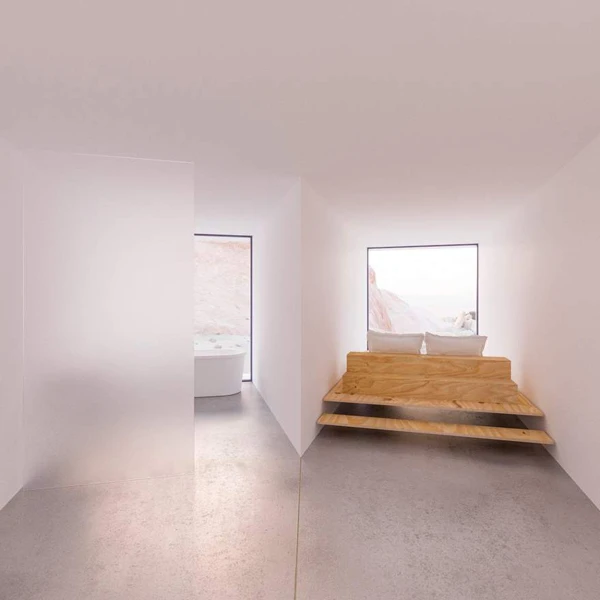 loa mat truoc ngoi nha container nhu hoa no giua sa mac